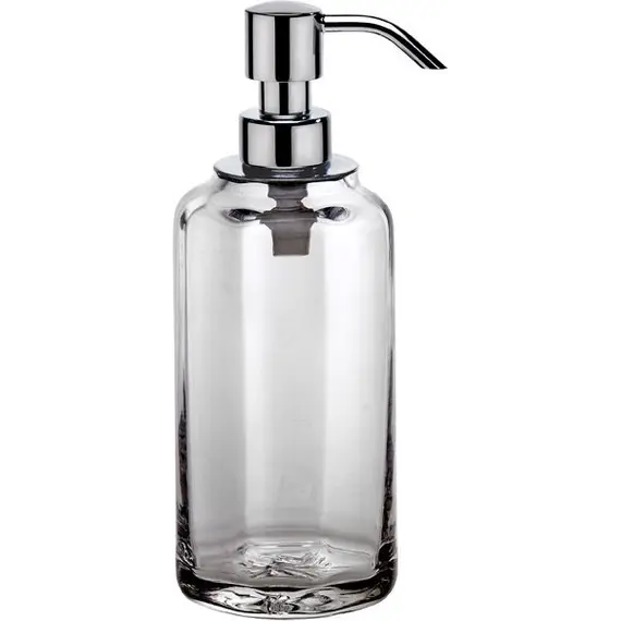 Surya Crystal  дозатор высокий с помпой V5   светлая бронза - стекло с эффектом волны