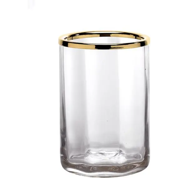 Surya Crystal  стакан   золото - стекло с эффектом волны