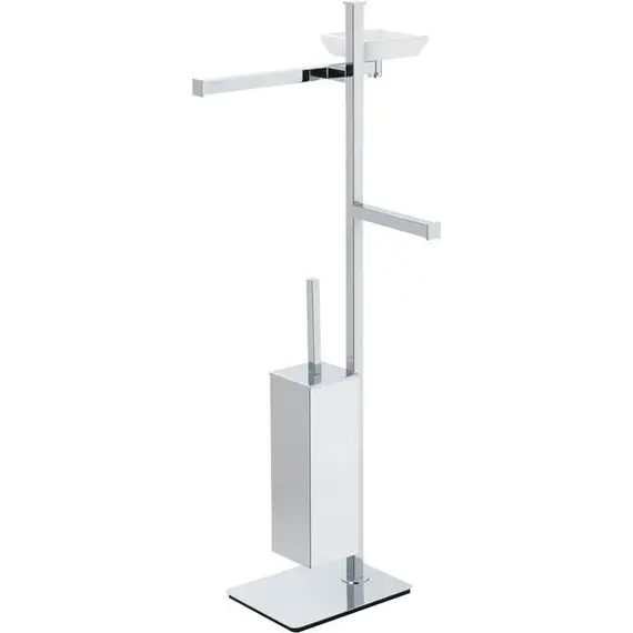 Stil Haus Urania  cтойка: дозатор + полотенцедерж. + бумагодерж.+ ёрш металлический   хром