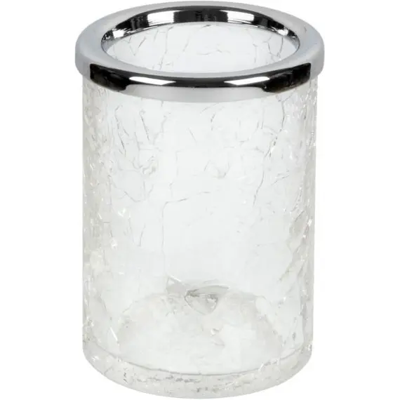 Surya Crystal  стакан   хром - эффект битого стекла