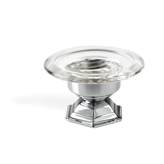 Stil Haus Marte  настольная стеклянная мыльница   хром