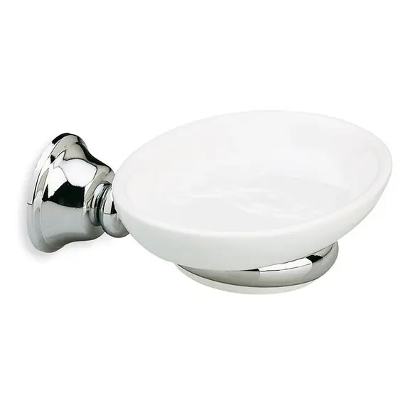 Stil Haus Smart  настенная керамическая мыльница   хром - белая керамика