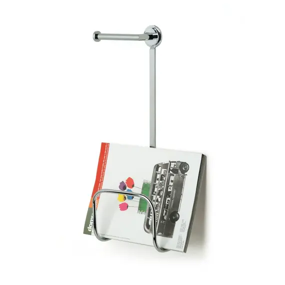 Stil Haus  стойка под журналы + бумагодержатель круглой формы   хром