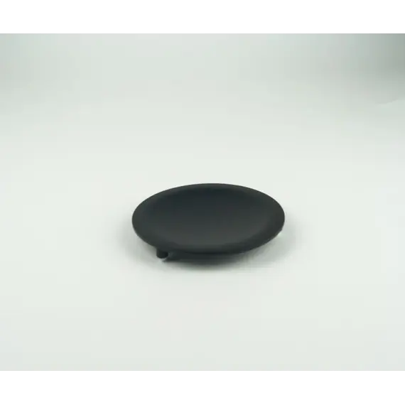 Surya Metall  круглая металлическая мыльница на ножках   черный матовый