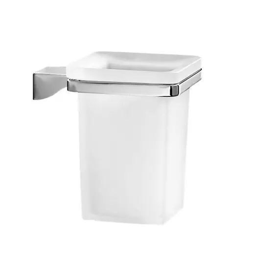 Gedy G-Glamour  настенный стеклянный стакан   хром