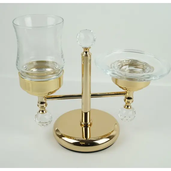 Stil Haus Smart Light  настольная мыльница + стакан   золото