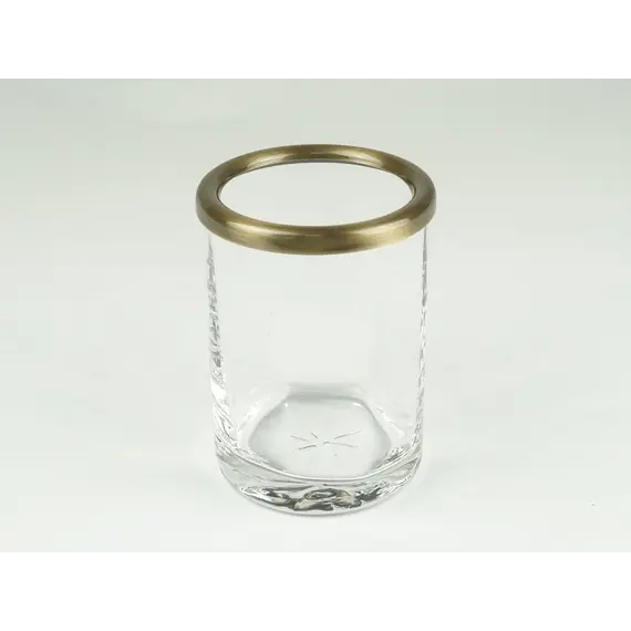 Surya Crystal  стакан   светлая бронза - стекло с эффектом волны