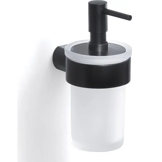 Gedy G-Pirenei  настенный стеклянный дозатор   черный матовый