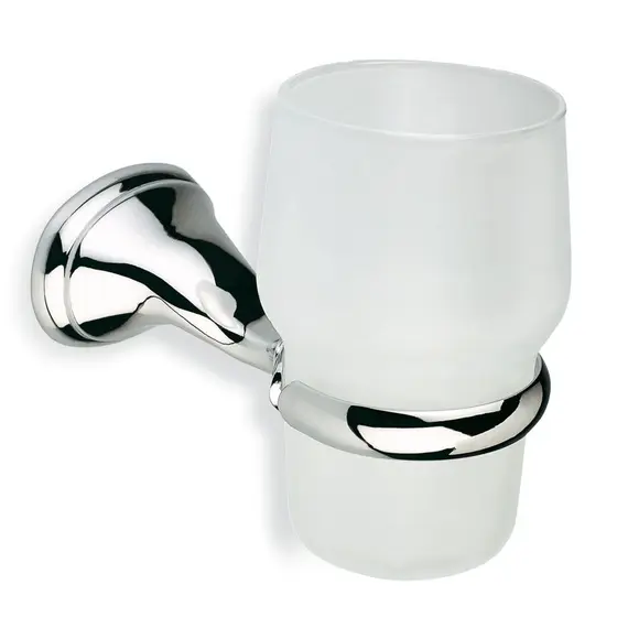 Stil Haus Tecla настенный стеклянный стакан  хром