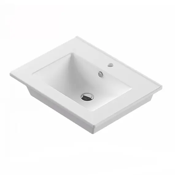 COMFORTY. Тумба-умывальник "Марио-60/75 " дуб дымчатый /сосна с раковиной Quadro 60/75