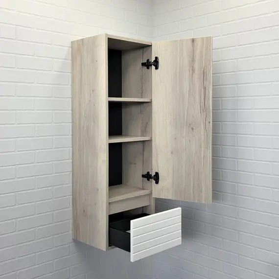 COMFORTY. Шкаф-колонна "Страсбург-35" дуб дымчатый