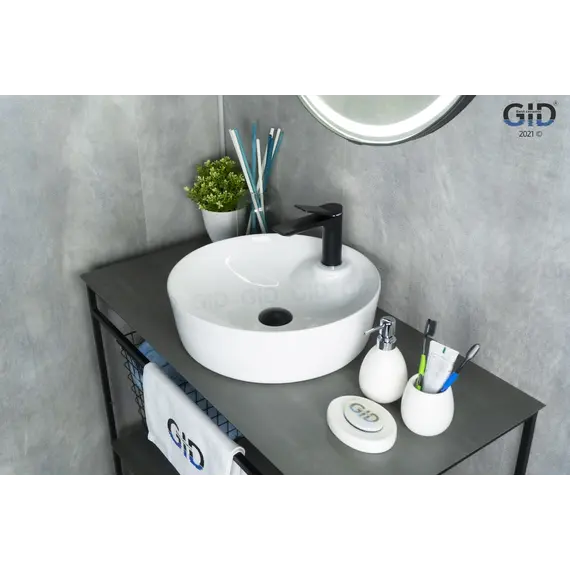Накладная белая раковина для ванной Gid D1306
