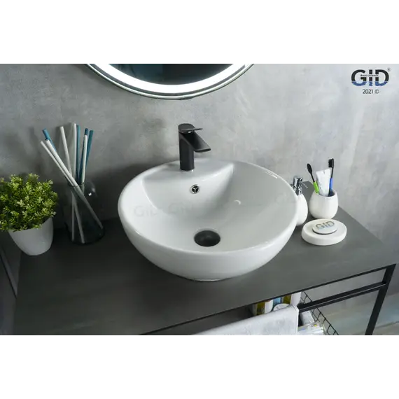 Накладная белая раковина для ванной Gid N9001