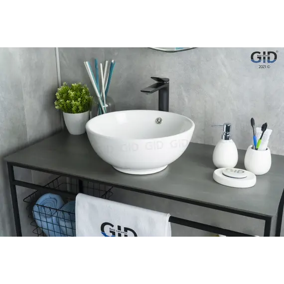 Накладная белая раковина для ванной Gid N9002