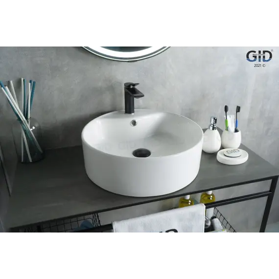 Накладная белая раковина для ванной Gid N9008b