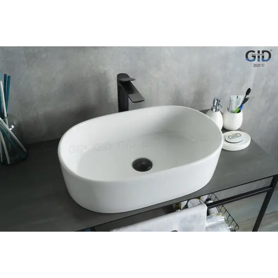 Накладная белая раковина для ванной Gid N9025
