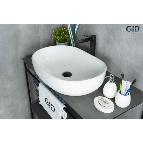 Накладная белая раковина для ванной Gid N9026a