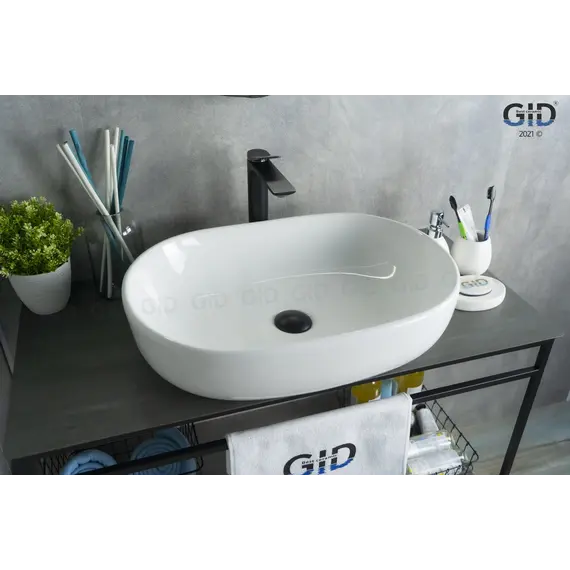Накладная белая раковина для ванной Gid N9026a