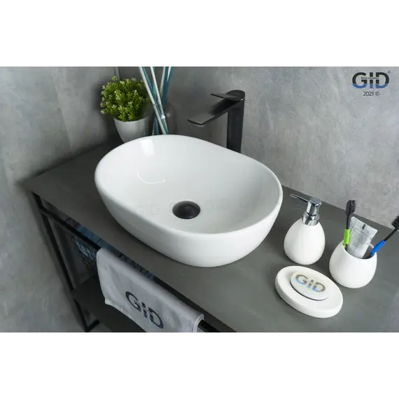 Накладная белая раковина для ванной Gid N9026b