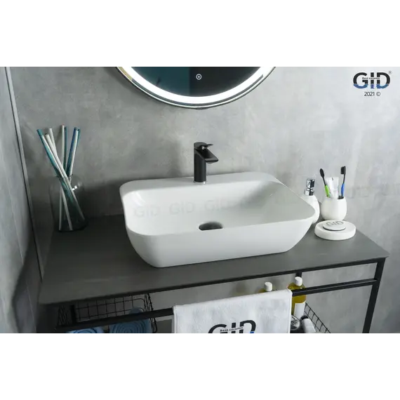 Накладная белая раковина для ванной Gid N9047