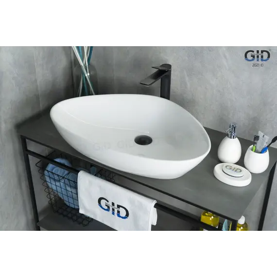 Накладная белая раковина для ванной Gid N9062