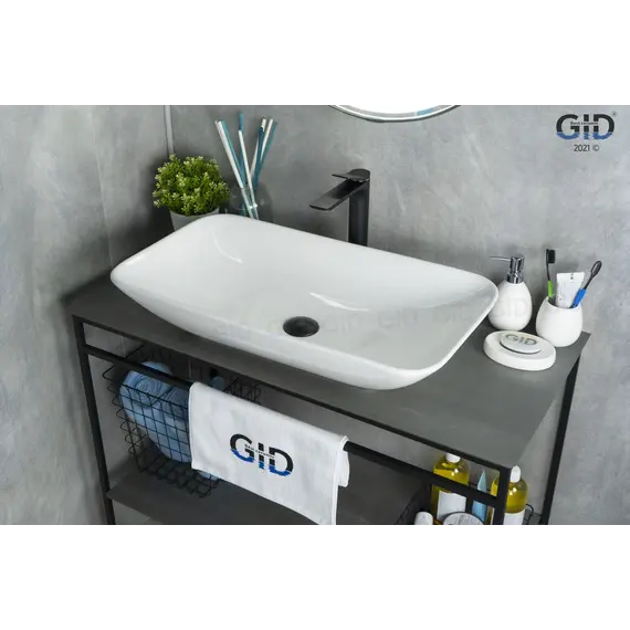 Накладная белая раковина для ванной Gid N9122