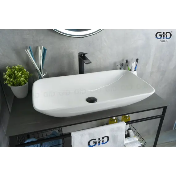 Накладная белая раковина для ванной Gid N9122