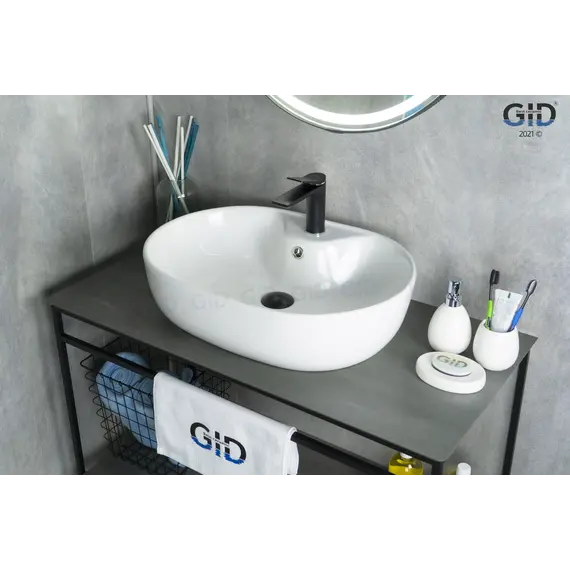 Накладная белая раковина для ванной Gid N9163
