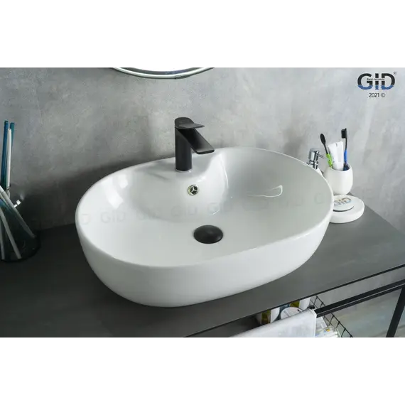 Накладная белая раковина для ванной Gid N9163