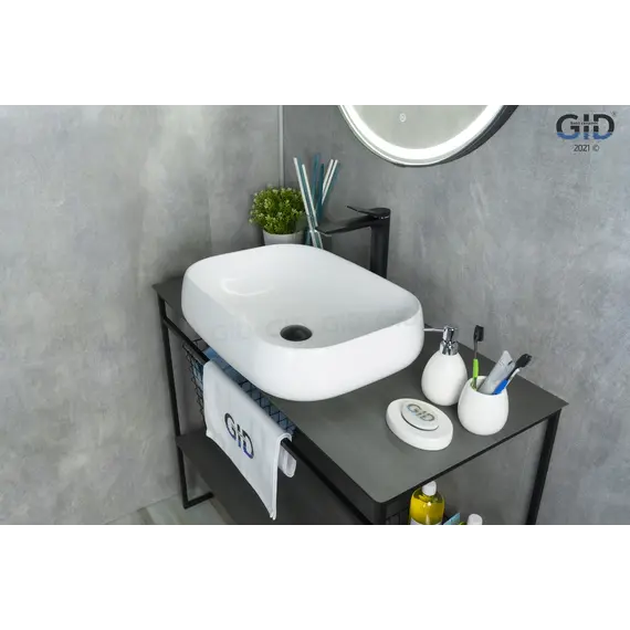 Накладная белая раковина для ванной Gid N9243