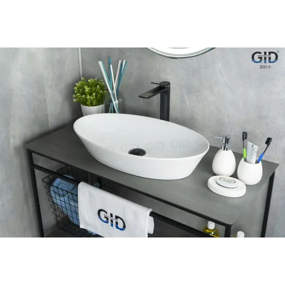 Накладная белая раковина для ванной Gid N9397