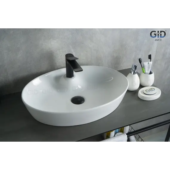 Накладная белая раковина для ванной Gid N9436