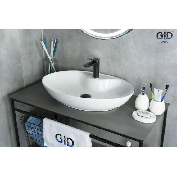 Накладная белая раковина для ванной Gid N9438