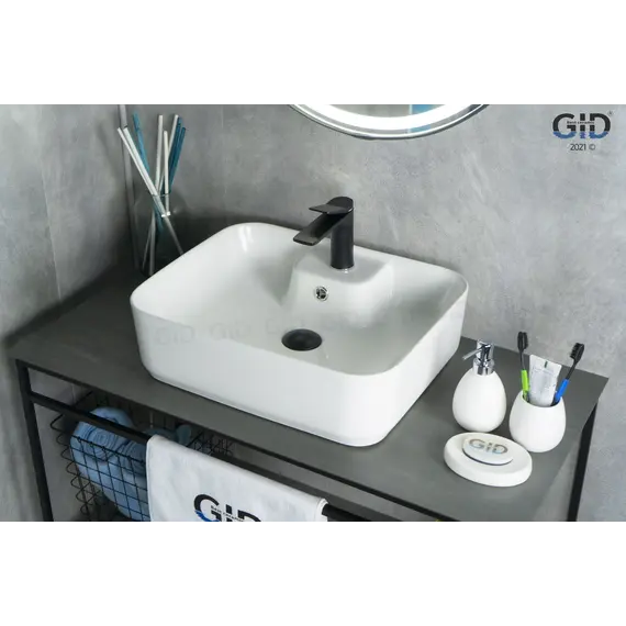 Накладная белая раковина для ванной Gid N9445