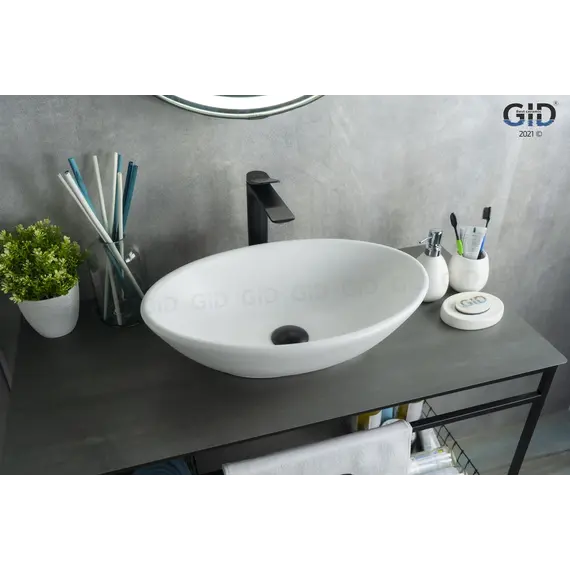 Накладная белая раковина для ванной Gid Wm9021