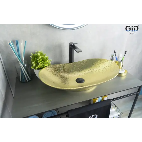 Накладная овальная раковина для ванной Gid Gd9811