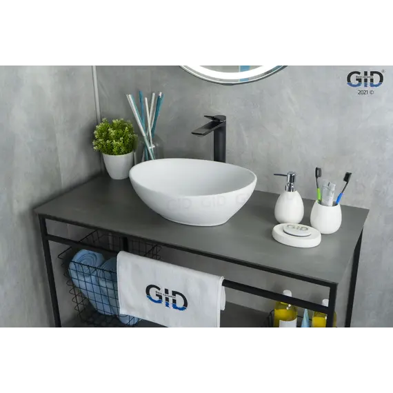 Накладная белая матовая раковина для ванной Gid N900