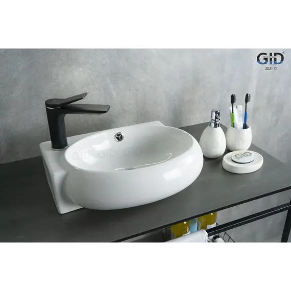 Подвесная белая раковина для ванной  Gid N9100R