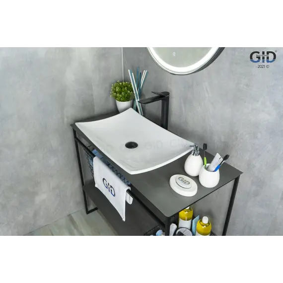 Накладная белая раковина для ванной Gid N9177