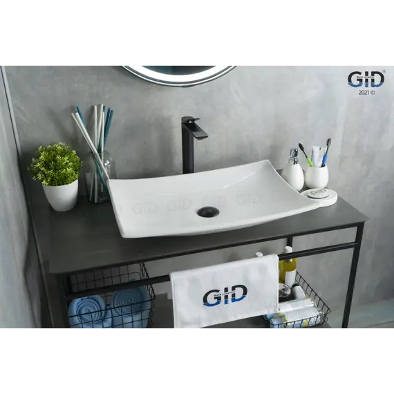 Накладная белая раковина для ванной Gid N9177