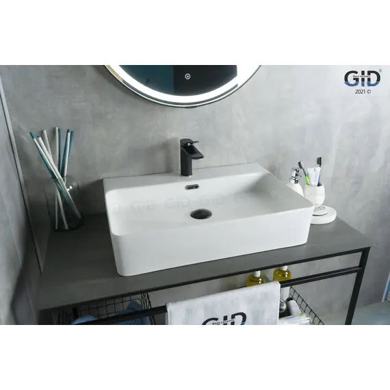 Накладная белая раковина для ванной Gid N9256