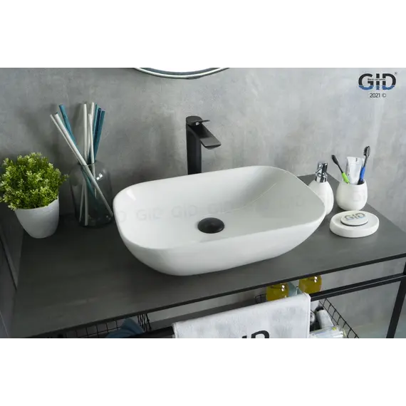 Накладная белая раковина для ванной Gid N9447