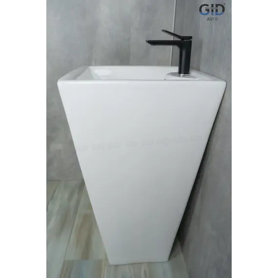 Напольная белая раковина для ванной Gid Nb145