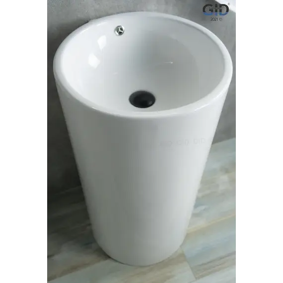 Напольная белая раковина для ванной Gid Nb163