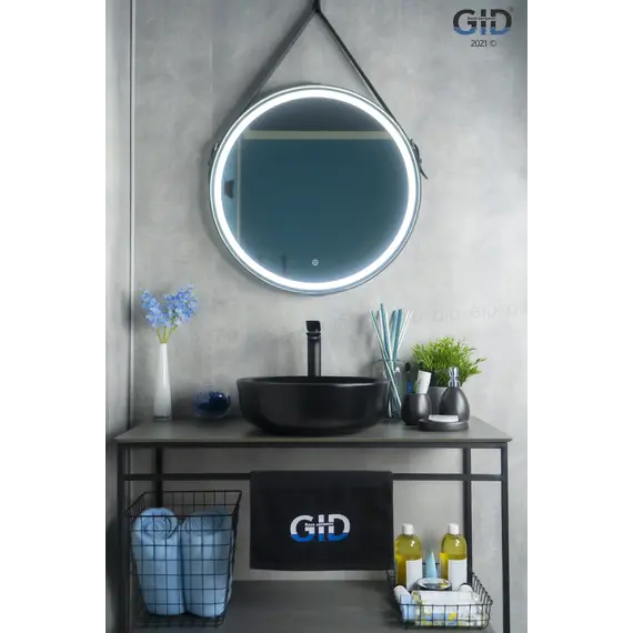 Накладная черная матовая раковина для ванной Gid Nc911