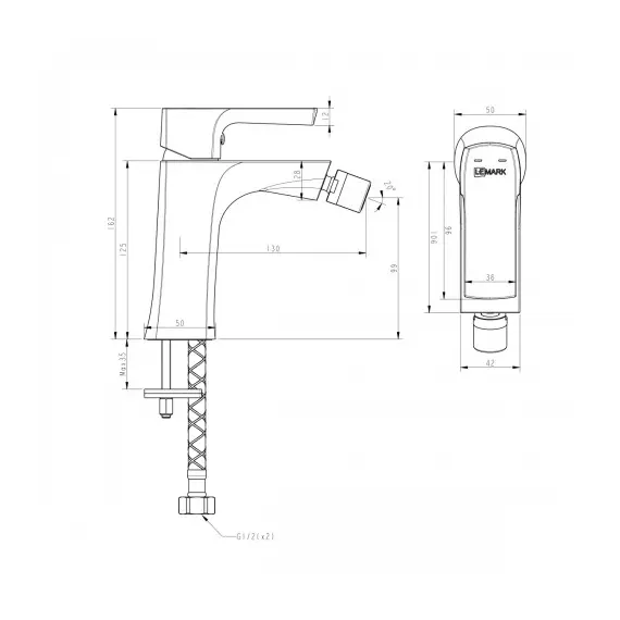 Смеситель Lemark Ursus LM7208BL для биде