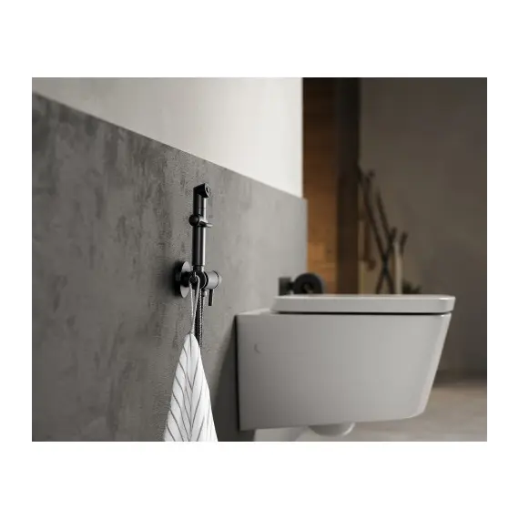 Смеситель Lemark Solo LM7166BL с гигиеническим душем, встраиваемый