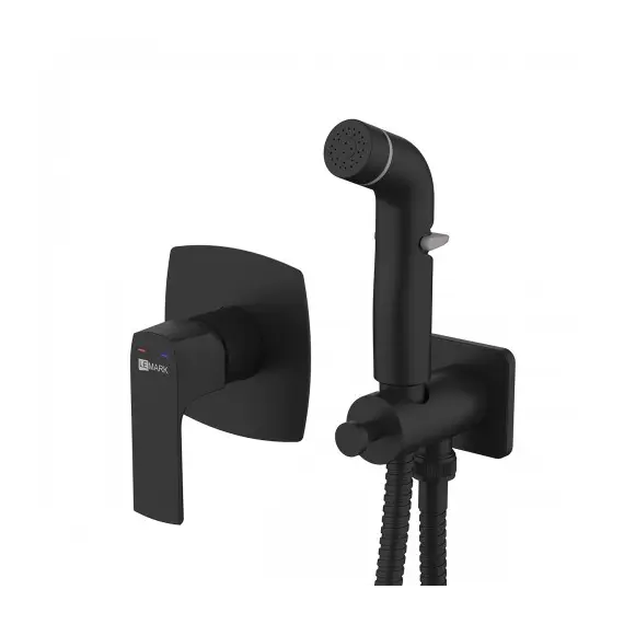 Смеситель Lemark Ursus LM7219BL с гигиеническим душем, встраиваемый
