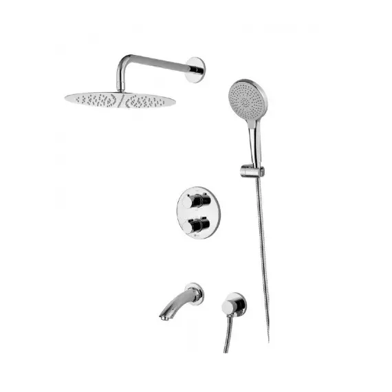 Смеситель Lemark Yeti LM7822C термостатический для ванны и душа, встраиваемый