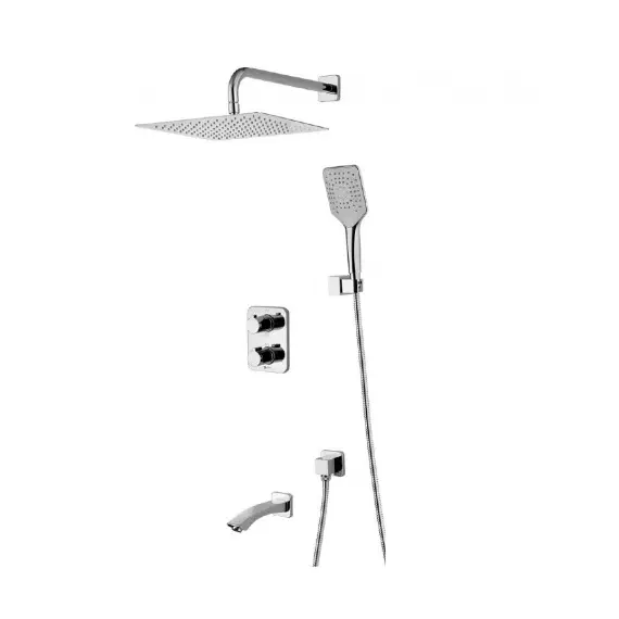 Смеситель Lemark Yeti LM7842C термостатический для ванны и душа, встраиваемый